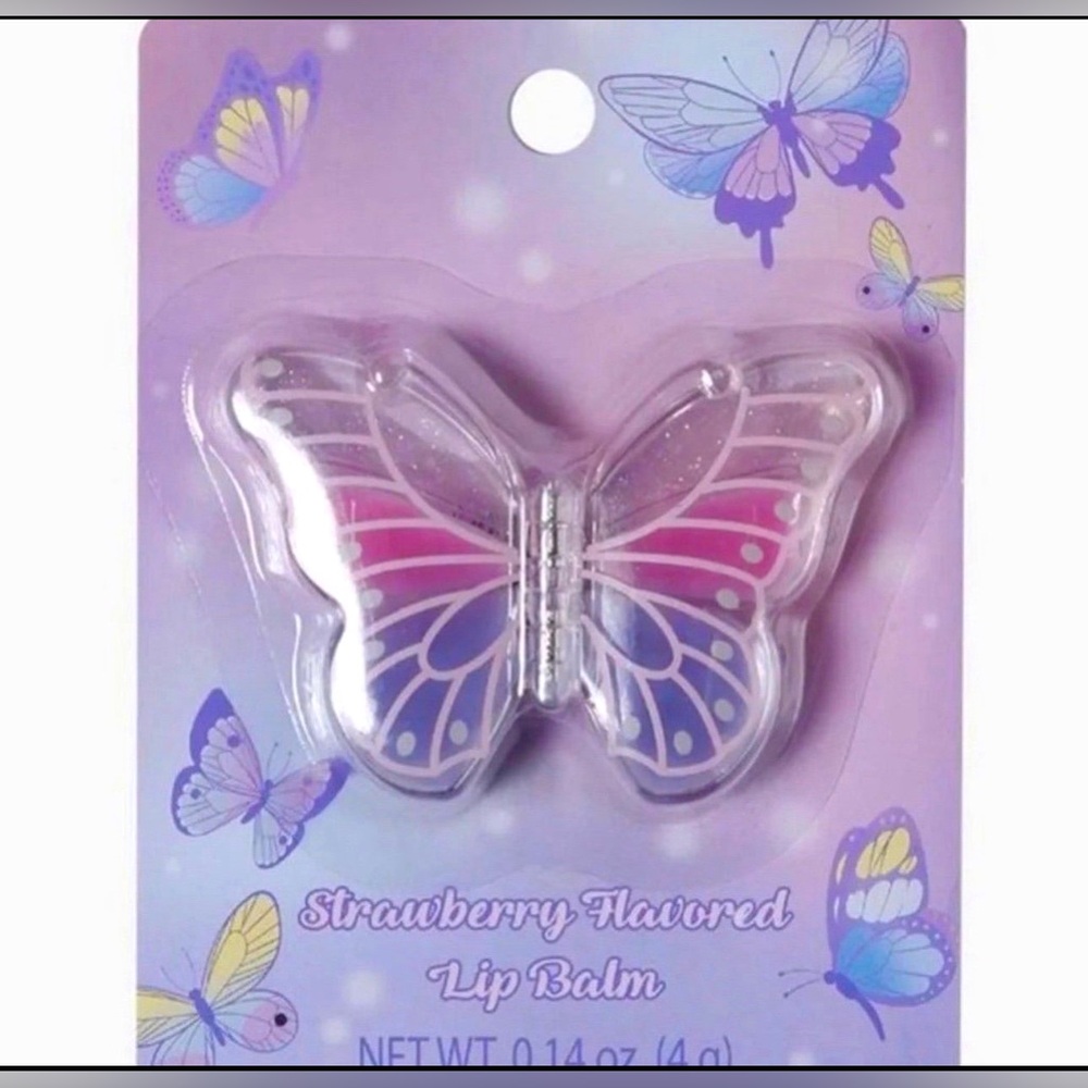 Butterfly Glitter Lip Balm